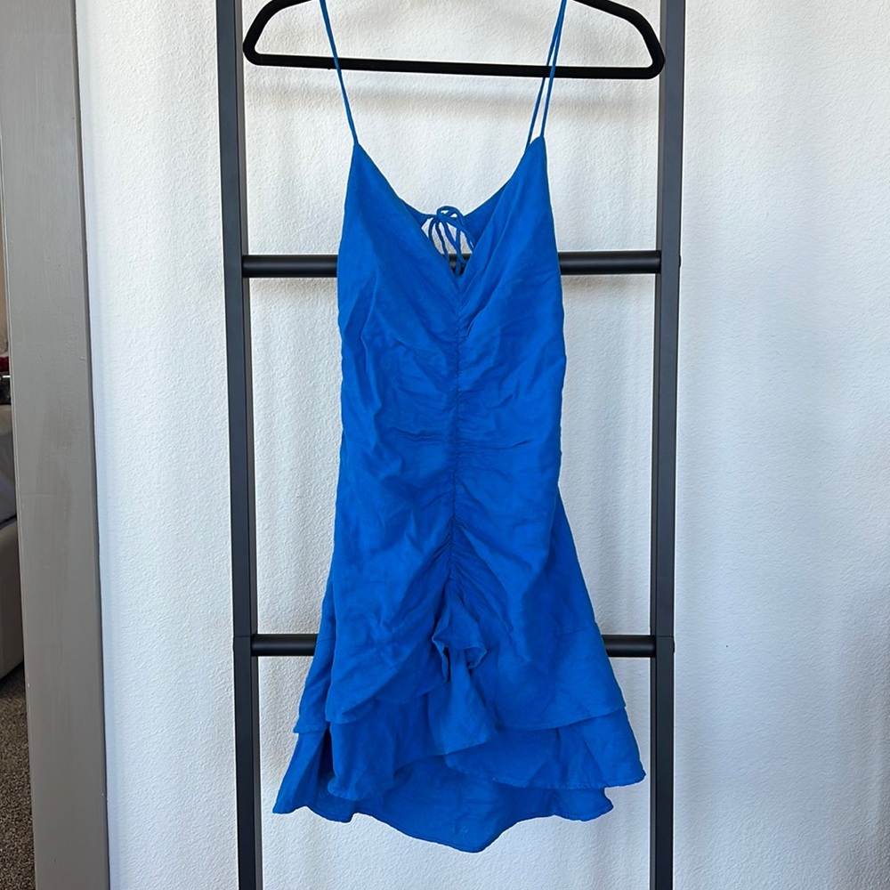 Zara Blue Sun Dress Size Small